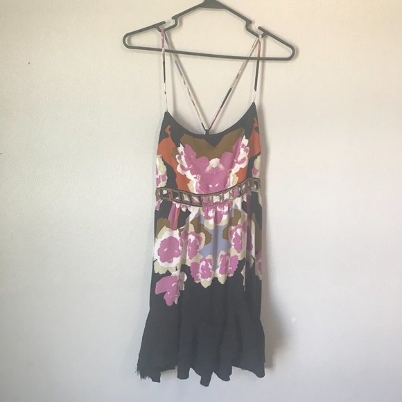FREE PEOPLE Sweet Lucy Printed Mini Slip Dress - Picture 3 of 10